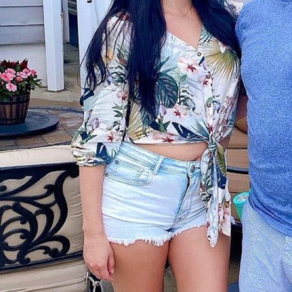 Tropical Button Down Top - image 4